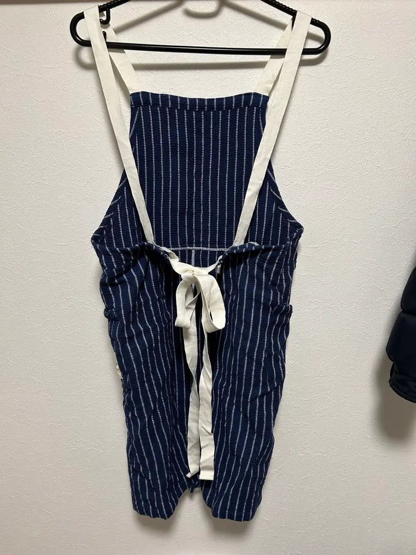 Franc Franc Apron Unused 100% cotton striped