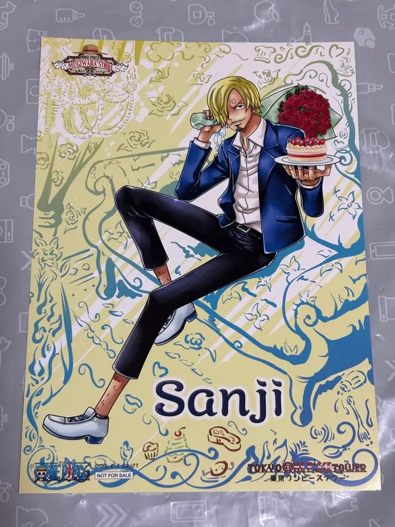 Tarjeta especial de bromuro de One Piece Tower (tamaño 2L) de Sanji