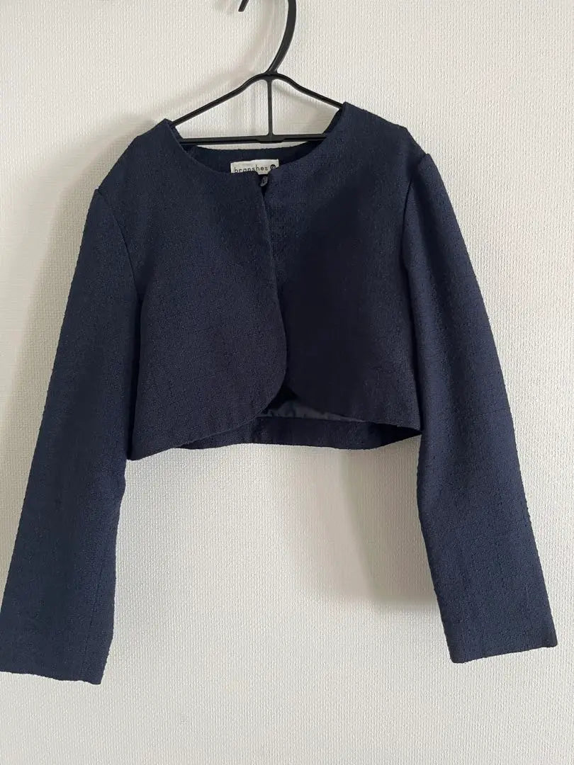 Navy cropped jacket