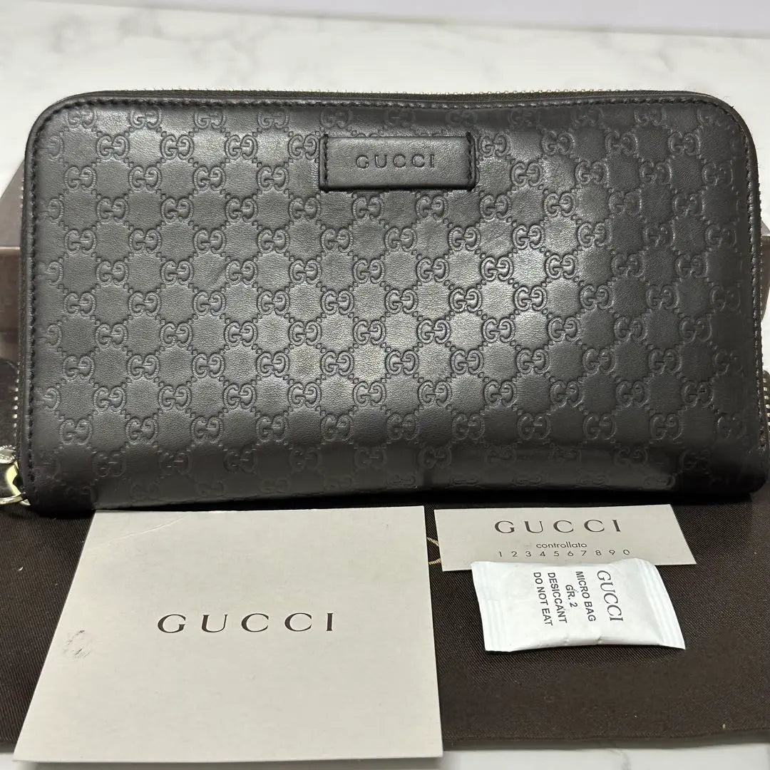 Super good product!! ️ Gucci Wallet Long Wallet Micro GG Round Zipper | 超良品‼️ グッチ　GUCCI 財布　長財布　マイクロGG ラウンドファスナー