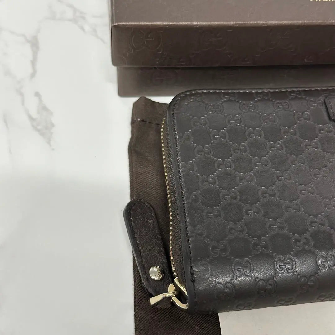 ¡¡Súper buen producto!! ️ Cartera Gucci Cartera larga Micro GG Cremallera redonda | 超良品‼️ グッチ GUCCI 財布 長財布 マイクロGG ラウンドファスナー