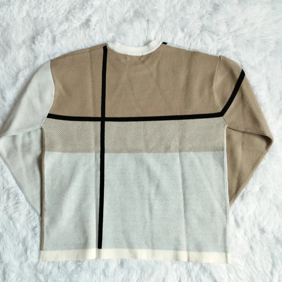 Suéter de punto para hombre tk.Takeo Kikuchi Crossover talla S beige