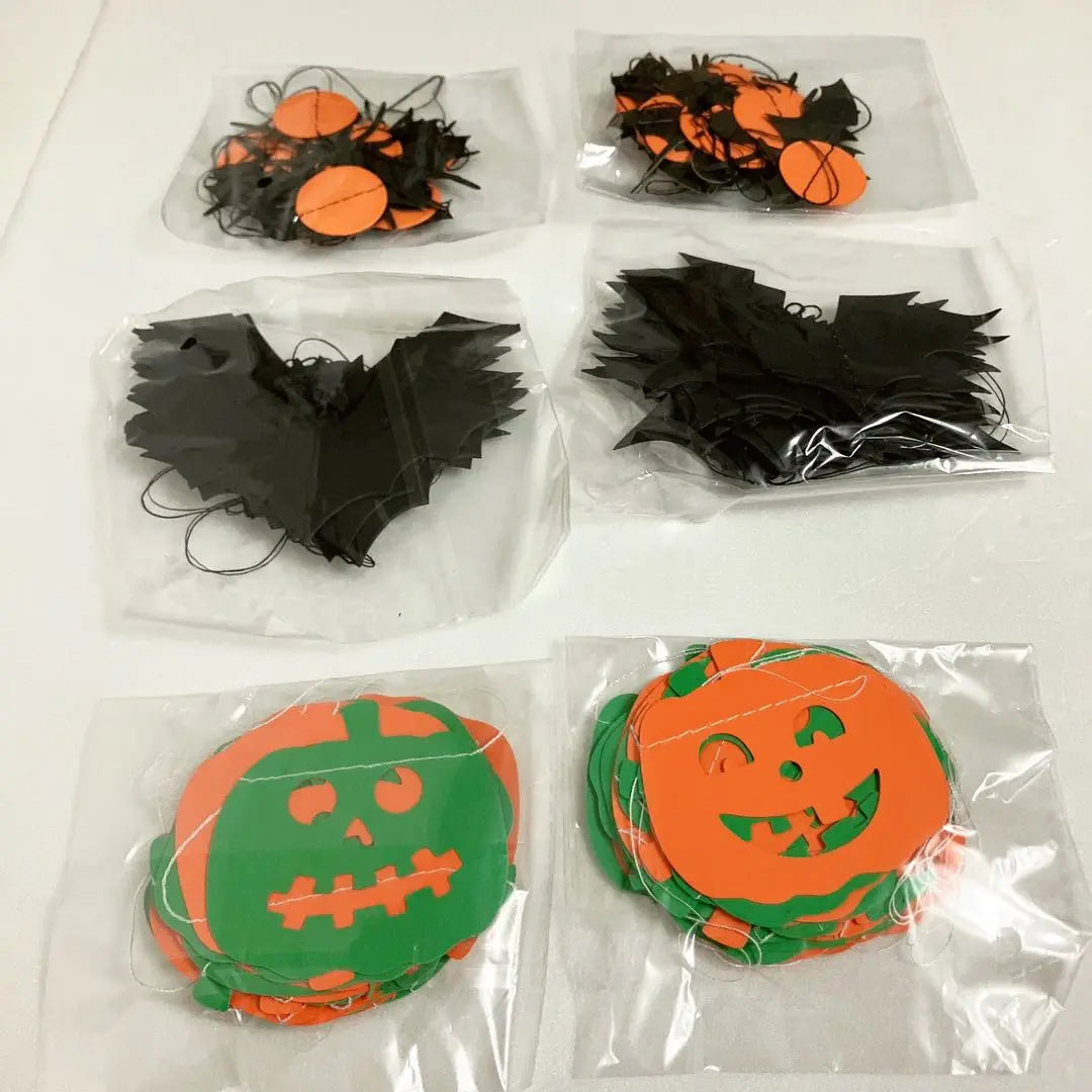 [Compra inmediata disponible] Adornos de fiesta de Halloween guirnalda decoración calabaza