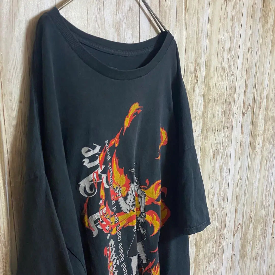 [D76] CAMISETA con estampado de personaje de ONE PIECE One Piece, puño de fuego y as | 【D76】ONE PIECEワンピース 火拳のエースキャラクタープリントCamiseta