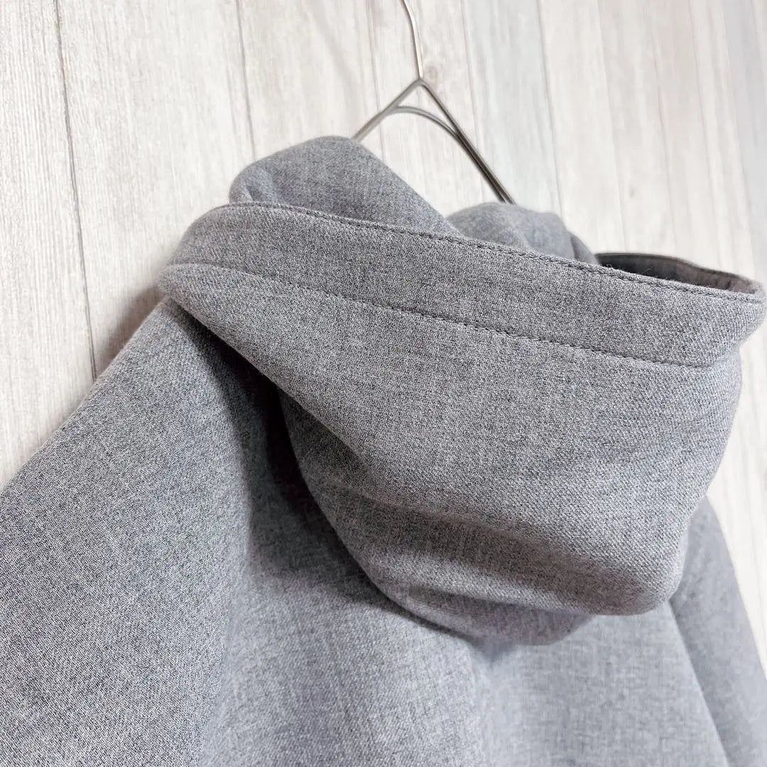 [ZARA] STUDIONICHOLSON Long Sleeve Hoodie Lace-up Gray