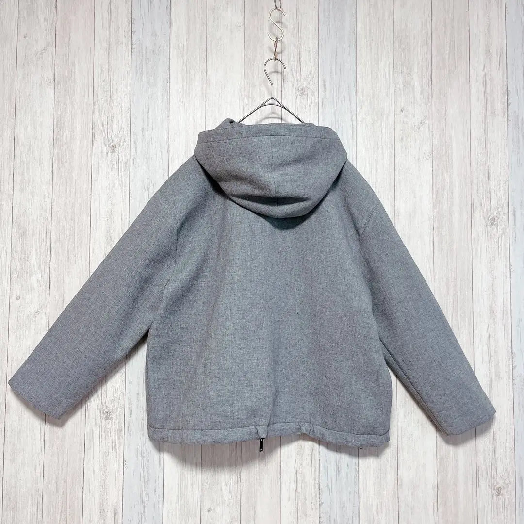 [ZARA] STUDIONICHOLSON Long Sleeve Hoodie Lace-up Gray