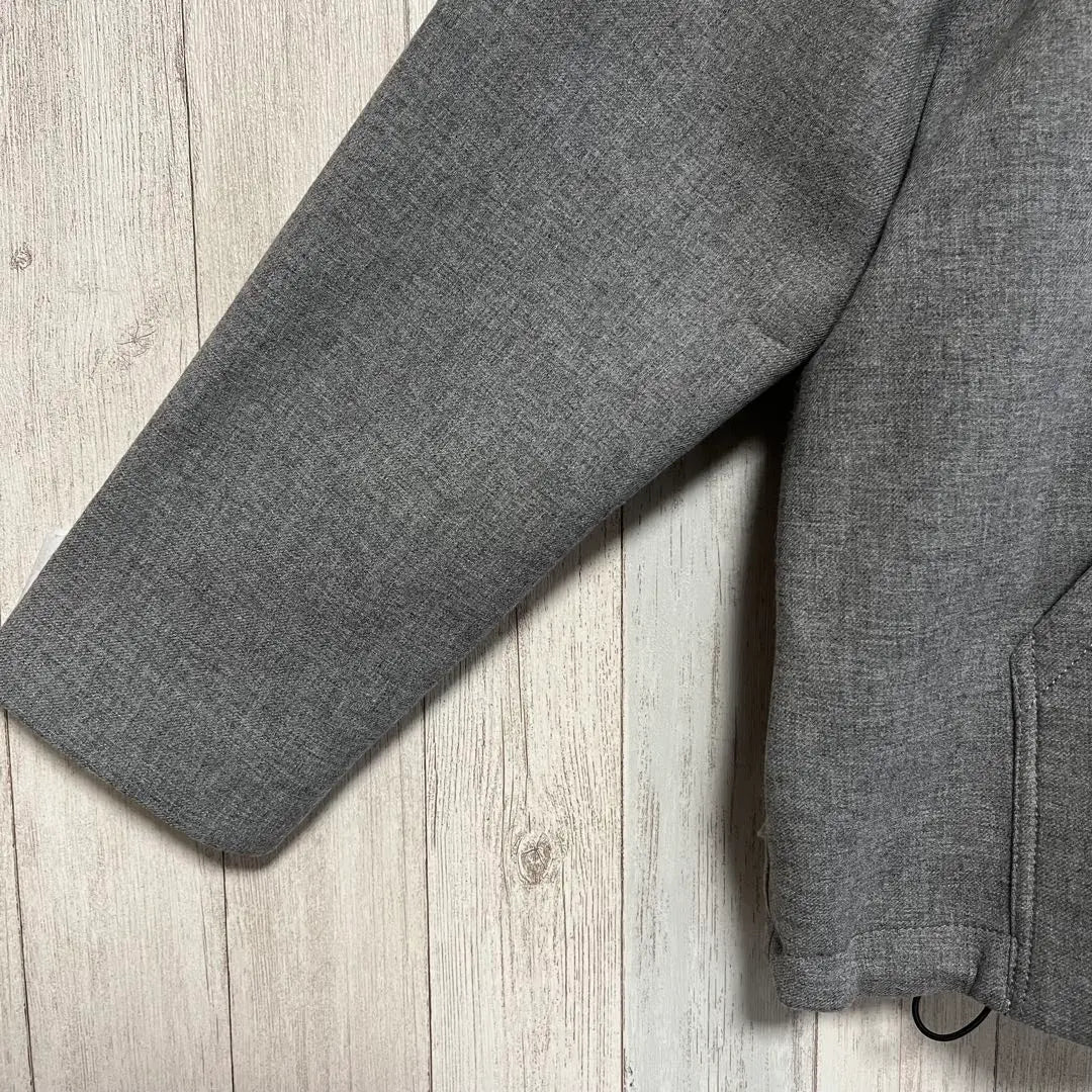 [ZARA] STUDIONICHOLSON Long Sleeve Hoodie Lace-up Gray