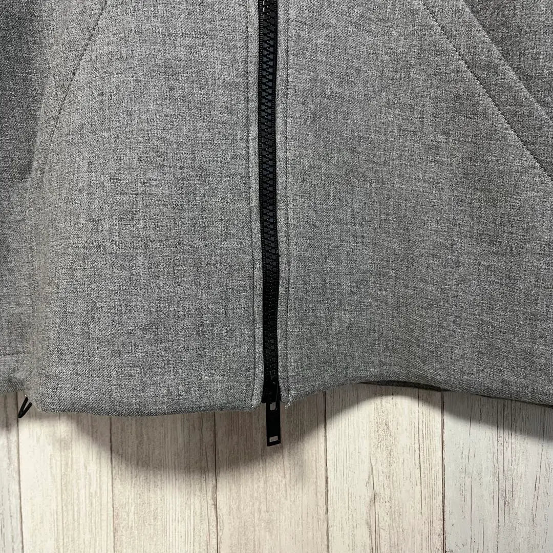 [ZARA] STUDIONICHOLSON Long Sleeve Hoodie Lace-up Gray