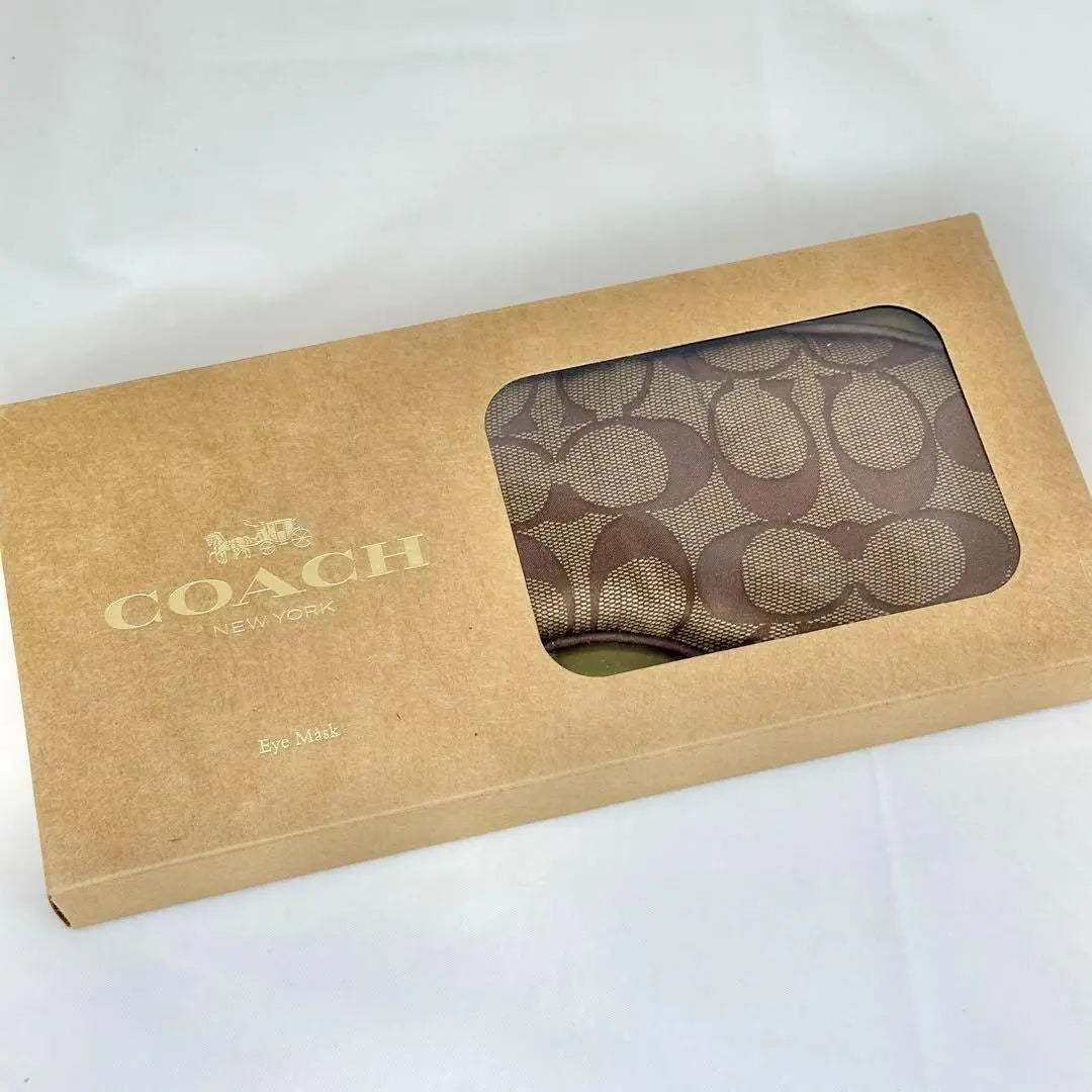 Coach Eye Mask Large Logo Simple Signature Travel Relax | Coach コーチ アイマスク ロゴ大きめ シンプル シグネチャー 旅行 安眠