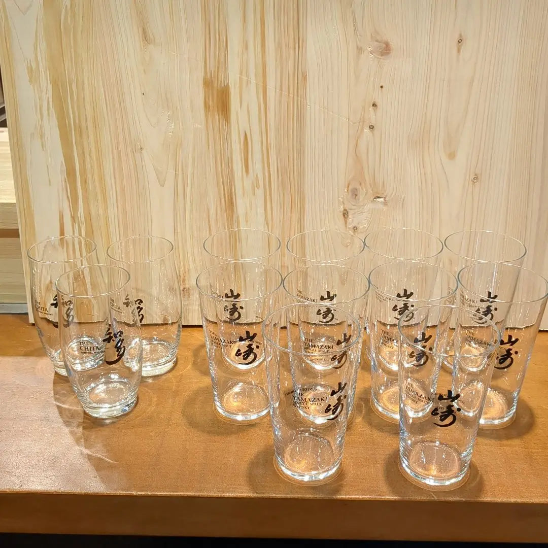 Yamazaki Glasses 10 pieces Chita Glasses 3 pieces Total set of 13