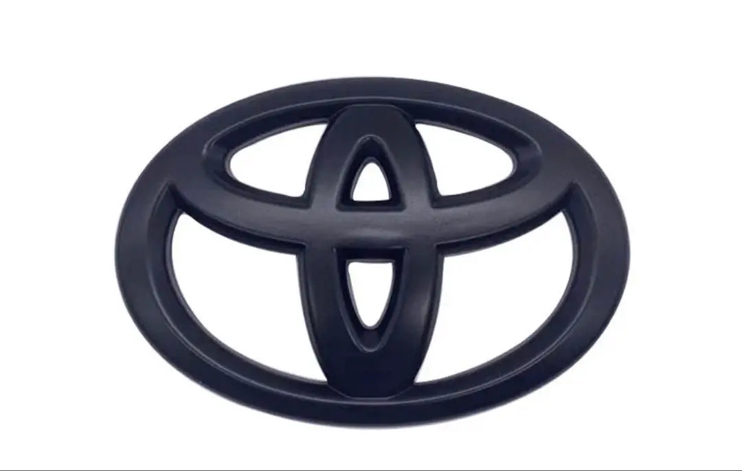 Toyota Steering Emblem Mat Black Emblem Cover Gloss | トヨタ　ステアリングエンブレム　マットブラック　エンブレムカバー　艶なし