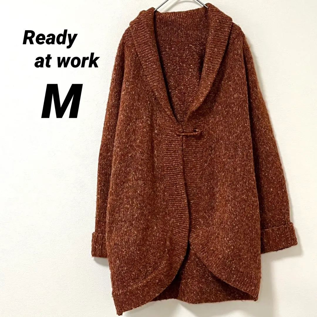 Ready at work Brown M size cardigan loose