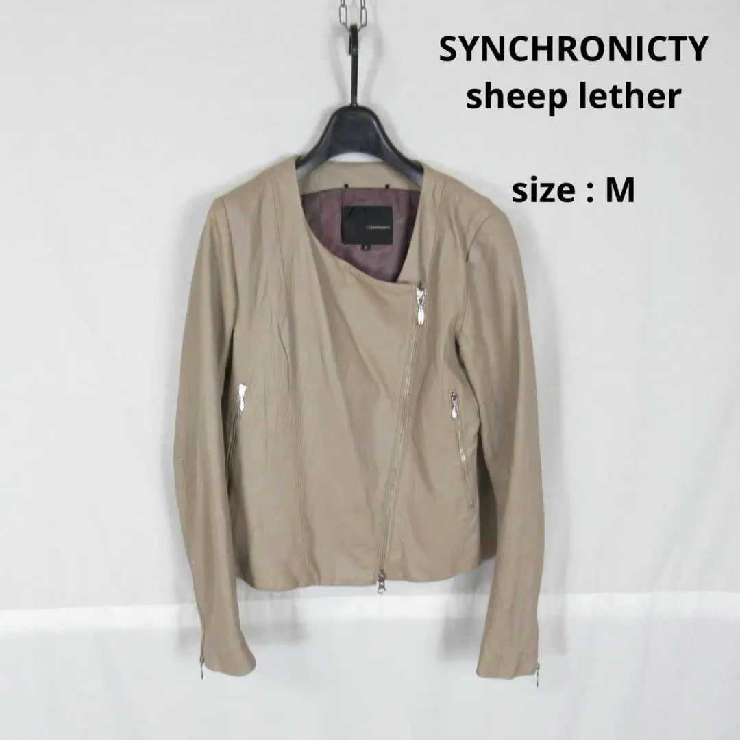 SYNCHRONICTY Sheepskin Leather Rider's Jacket Blouson 2