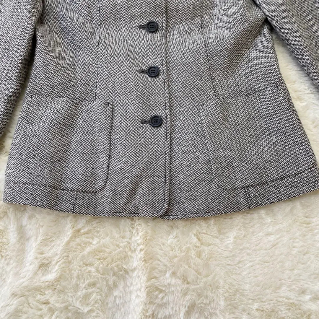 E-3232 ✱Piidoul✱ Chaqueta estilo Tokio con estampado integral en gris