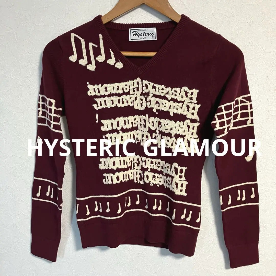 [Good degree ❗️] 00's Hysteric Glamour Total pattern sweater | 【程度良好❗️】00's HYSTERIC GLAMOUR 総柄 セーター