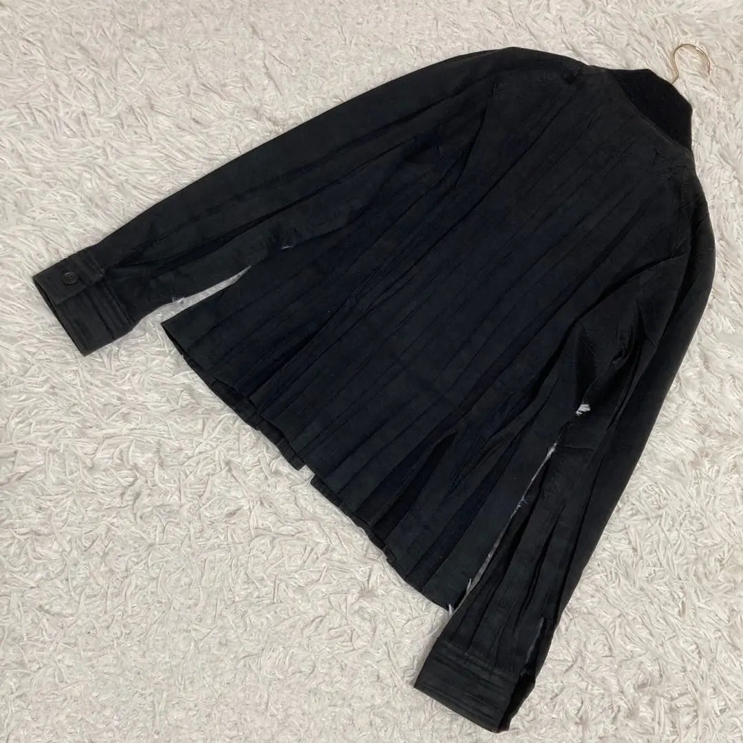 ISSEY MIYAKE Blouson Black M 2 Pleated Stylish