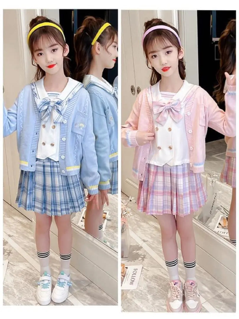 Entrance ceremony graduation ceremony female high school uniform JK light blue 4 -piece set 170 | 入学式 卒業式 女子高生 制服 JK 水色 4点セット 170