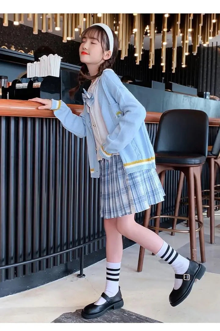 Entrance ceremony graduation ceremony female high school uniform JK light blue 4 -piece set 170 | 入学式 卒業式 女子高生 制服 JK 水色 4点セット 170