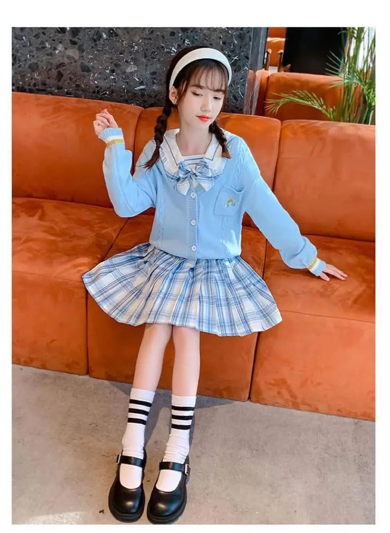 Entrance ceremony graduation ceremony female high school uniform JK light blue 4 -piece set 170 | 入学式 卒業式 女子高生 制服 JK 水色 4点セット 170