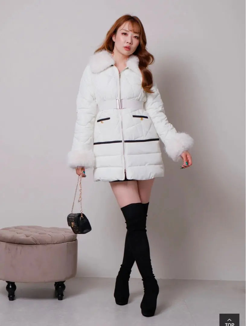 Lip Service Bicolor Quilted Filled Coat