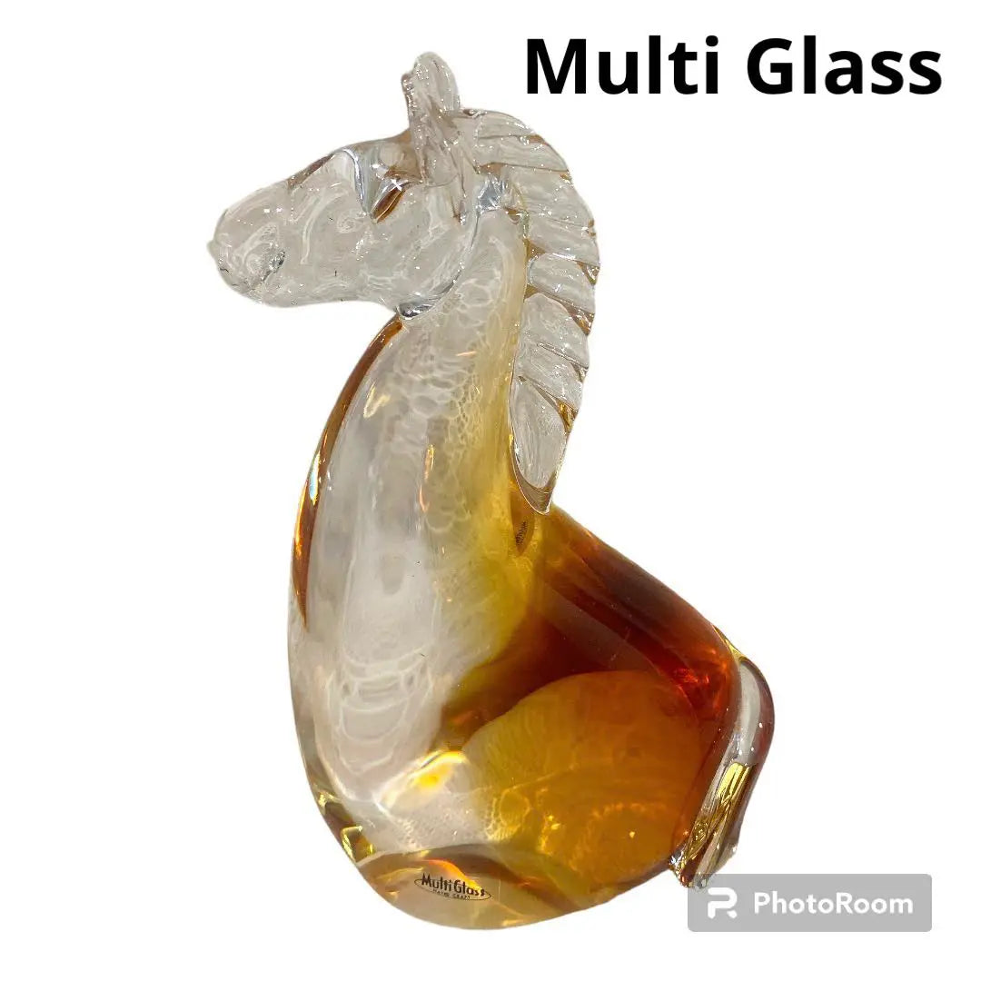 Multi Glass Horse Pony Mama Ornament