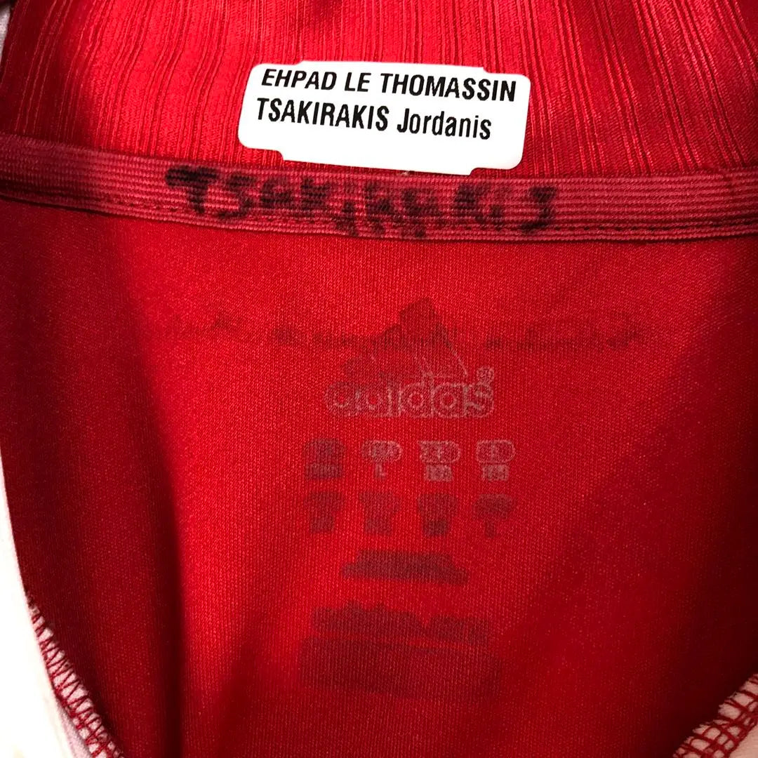 2891 Camiseta de fútbol de Francia con logotipo bordado en rojo