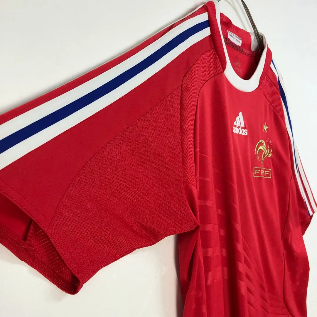 2891 Camiseta de fútbol de Francia con logotipo bordado en rojo