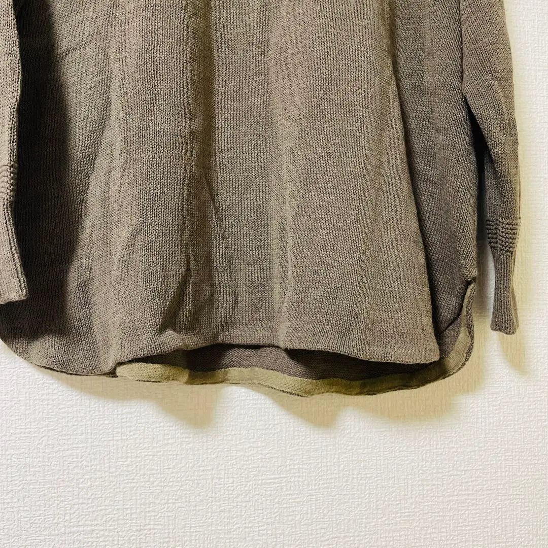 Lautre Amont Laut Rare Mon Tops Knit Sweater Khaki | LAUTRE AMONT ロートレアモン トップス ニット セーター カーキ