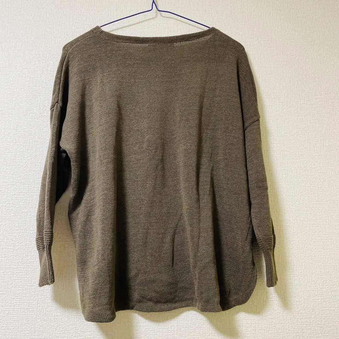 Lautre Amont Laut Rare Mon Tops Knit Sweater Khaki | LAUTRE AMONT ロートレアモン トップス ニット セーター カーキ