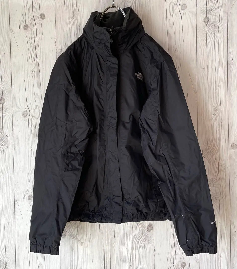 North Face Mountain Parka Nylon Jacket Women's L Black Black