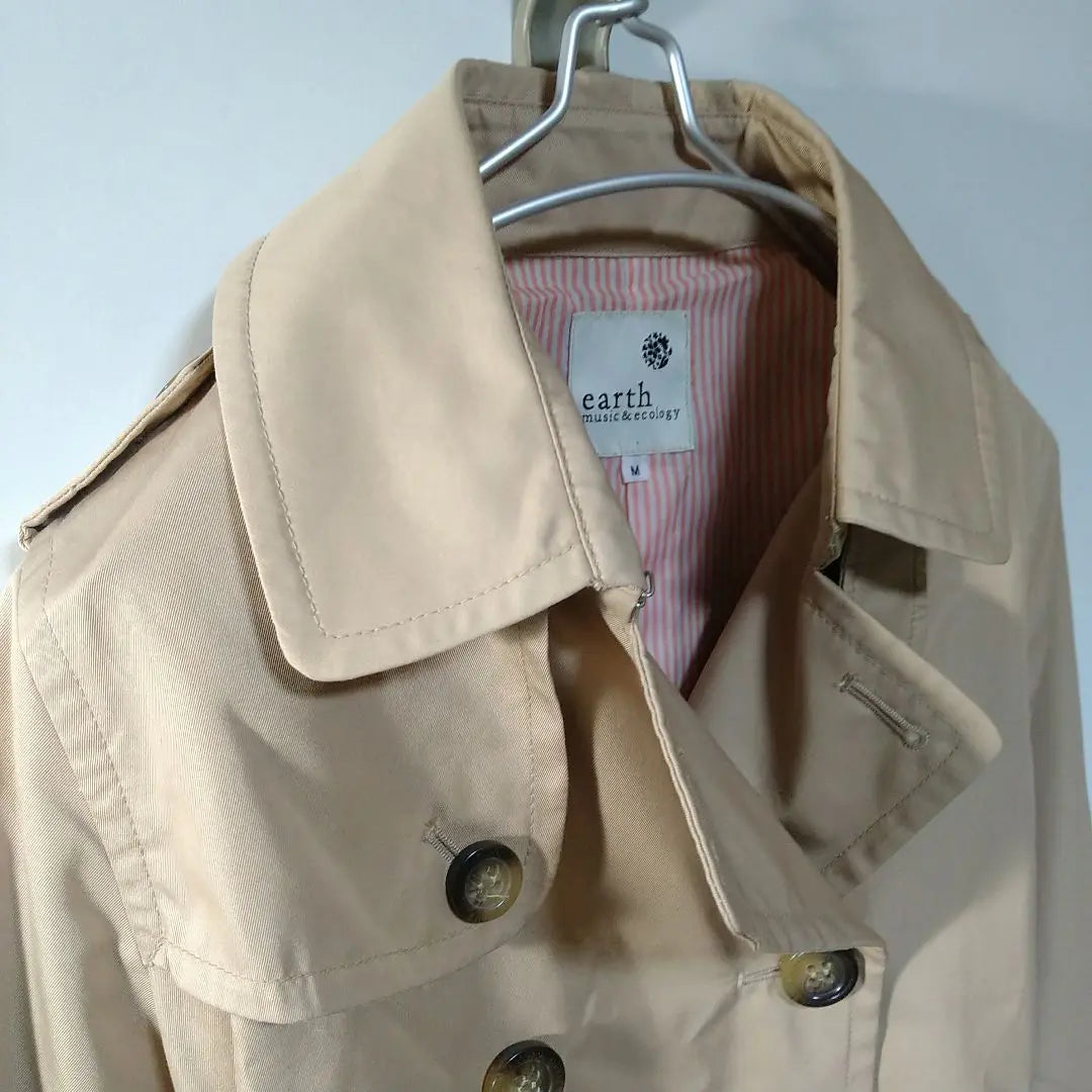 EARTH M&E Cotton Trench Coat Spring M Size