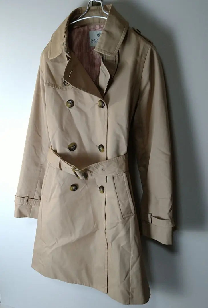 EARTH M&E Cotton Trench Coat Spring M Size