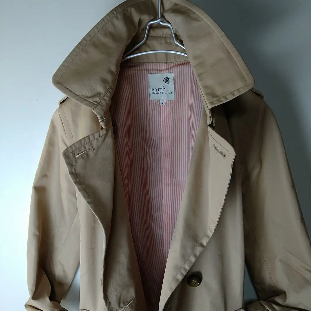 EARTH M&E Cotton Trench Coat Spring M Size