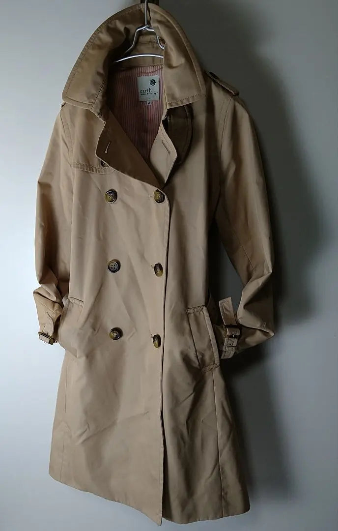 EARTH M&E Cotton Trench Coat Spring M Size