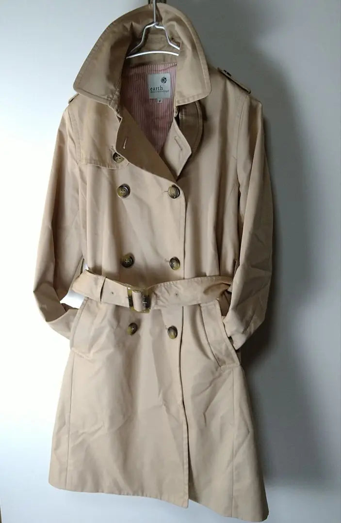 EARTH M&E Cotton Trench Coat Spring M Size