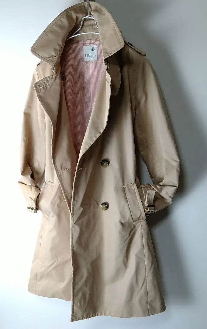 EARTH M&E Cotton Trench Coat Spring M Size