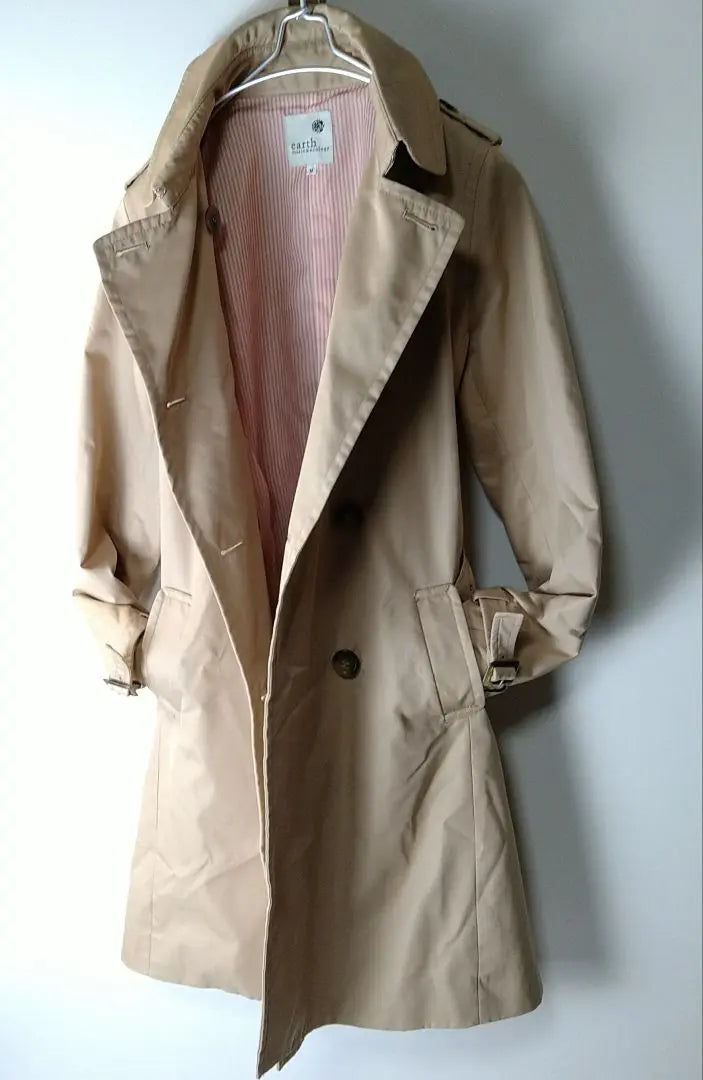 EARTH M&E Cotton Trench Coat Spring M Size