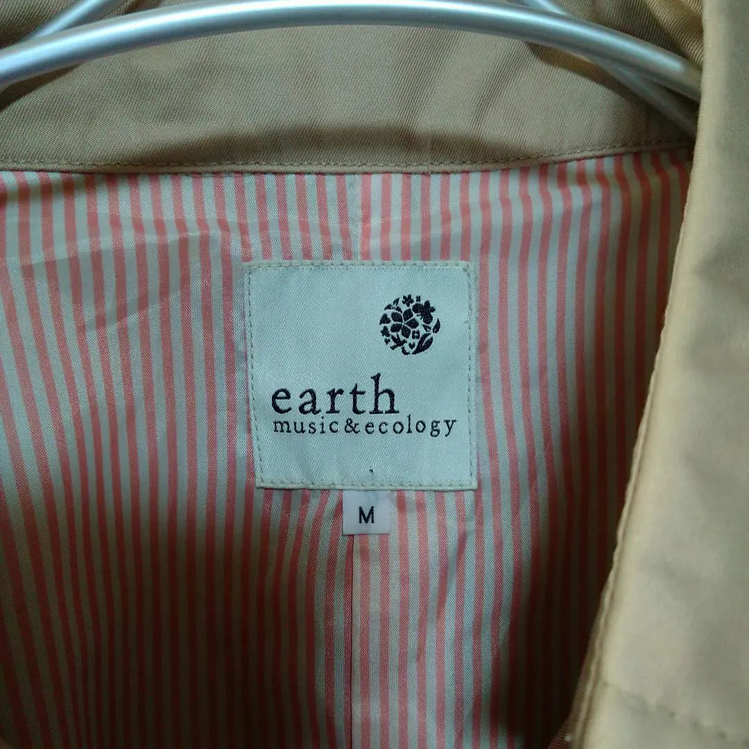 EARTH M&E Cotton Trench Coat Spring M Size