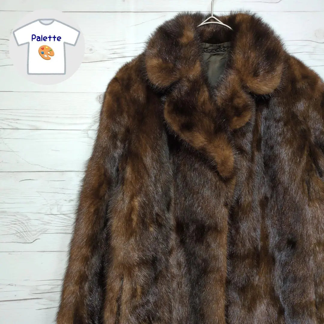 ✨ Beautiful goods ✨ Mink coat main fur real fur coat Glossy and high quality dark brown brown