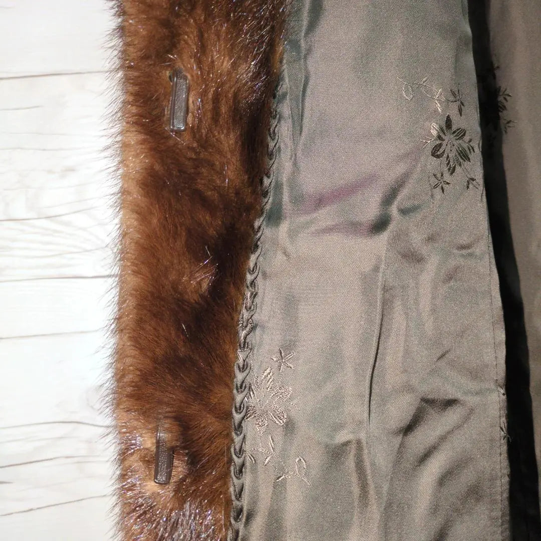 ✨ Beautiful goods ✨ Mink coat main fur real fur coat Glossy and high quality dark brown brown