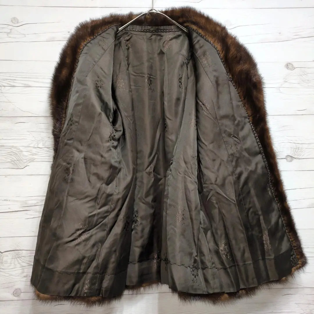 ✨ Beautiful goods ✨ Mink coat main fur real fur coat Glossy and high quality dark brown brown