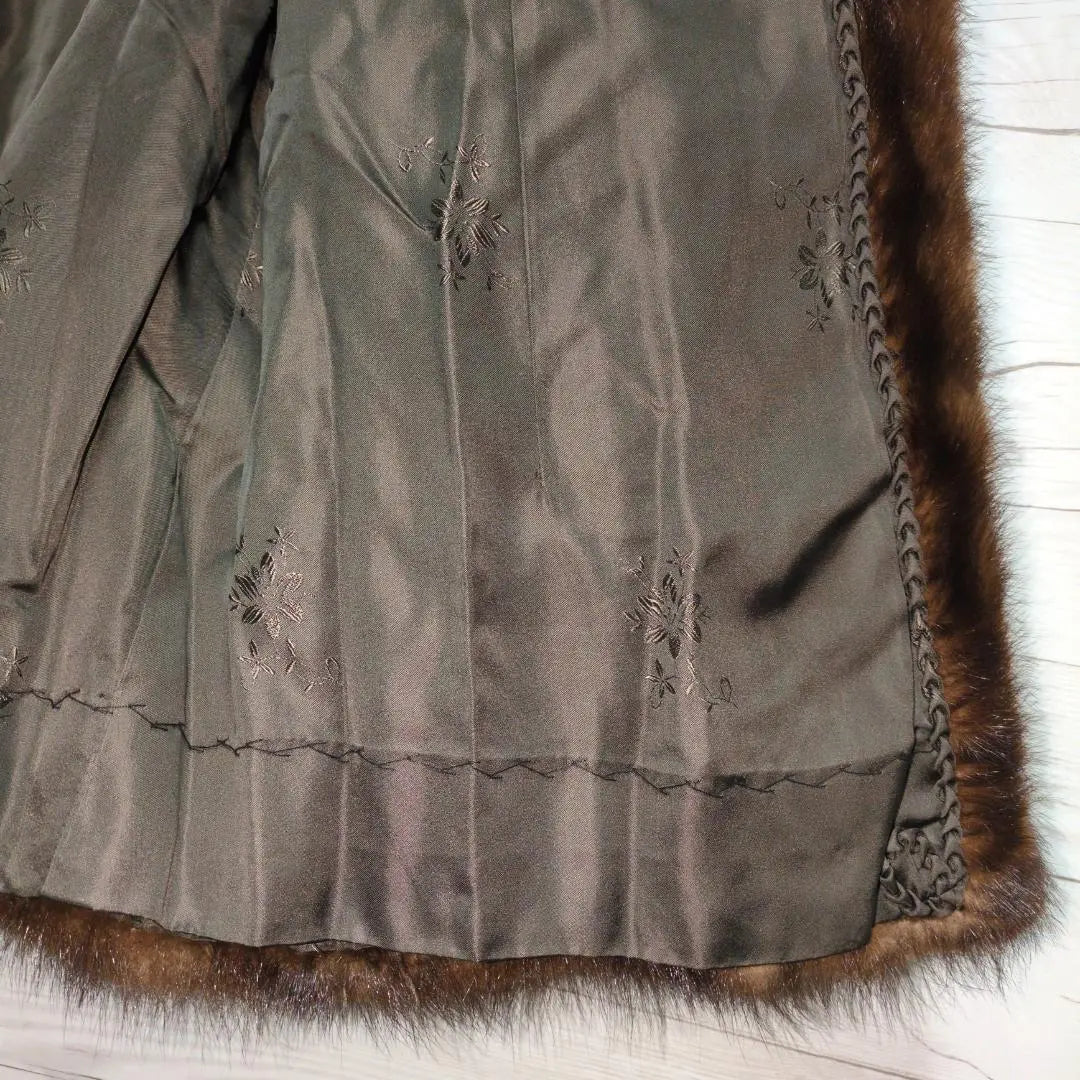 ✨ Beautiful goods ✨ Mink coat main fur real fur coat Glossy and high quality dark brown brown