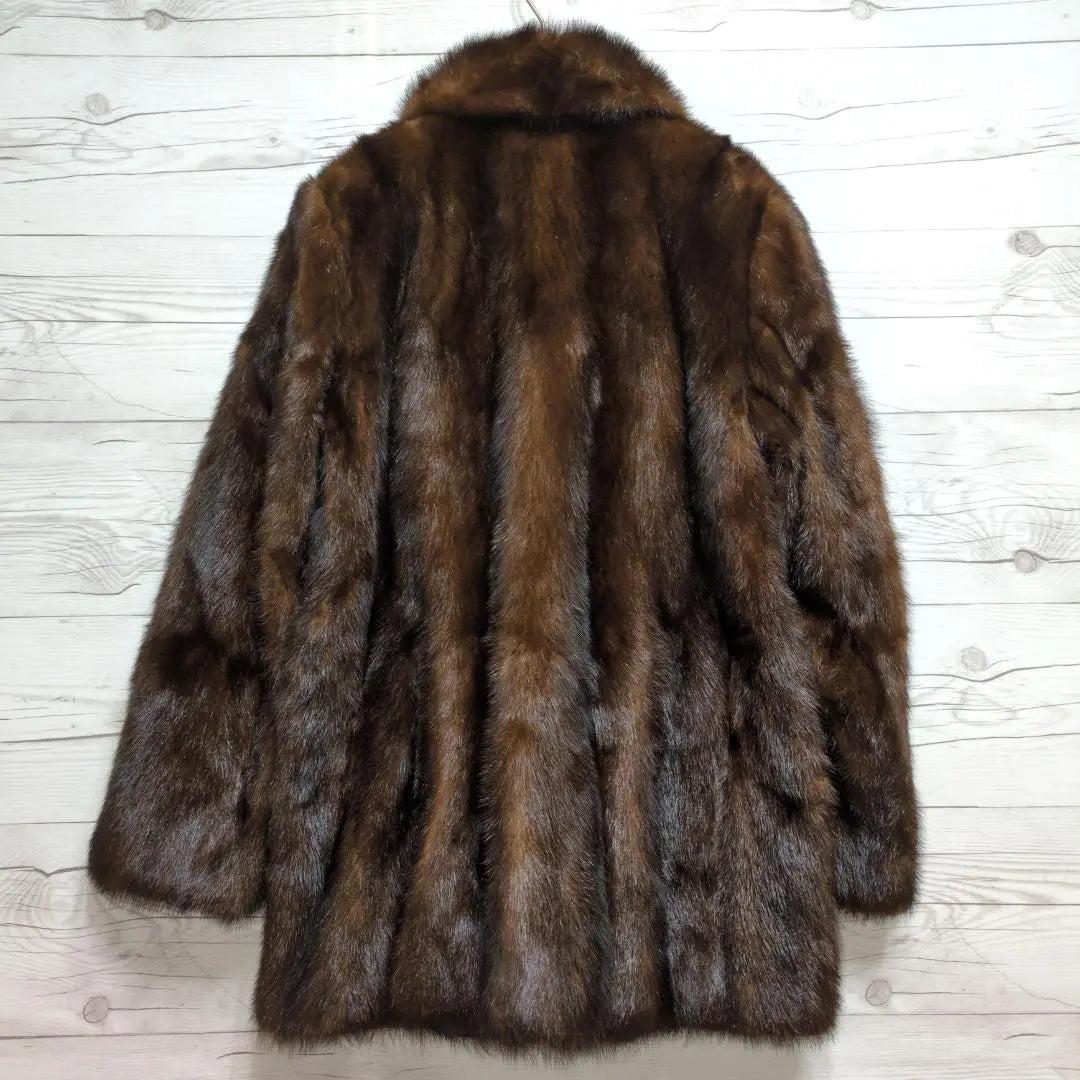 ✨ Beautiful goods ✨ Mink coat main fur real fur coat Glossy and high quality dark brown brown