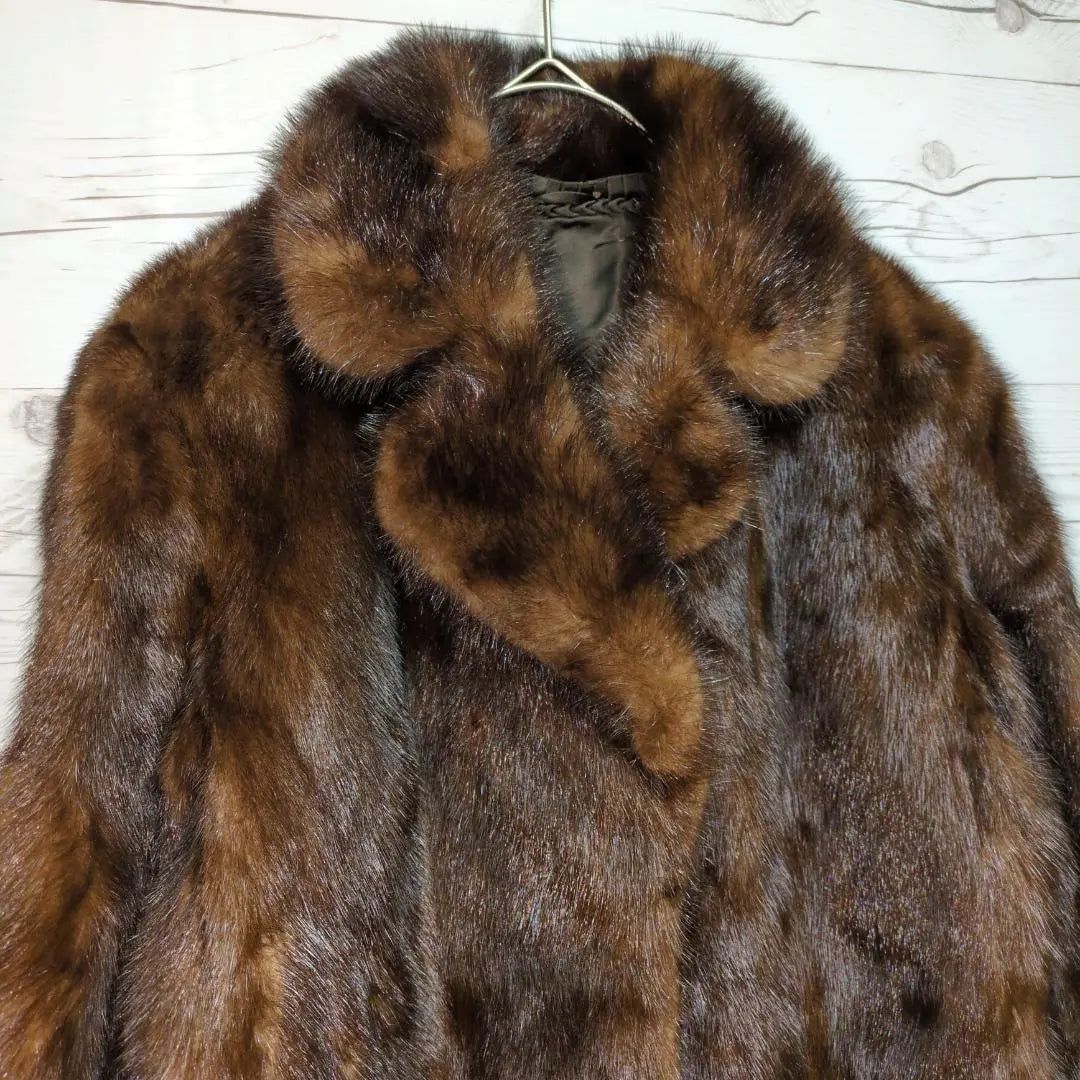 ✨ Beautiful goods ✨ Mink coat main fur real fur coat Glossy and high quality dark brown brown