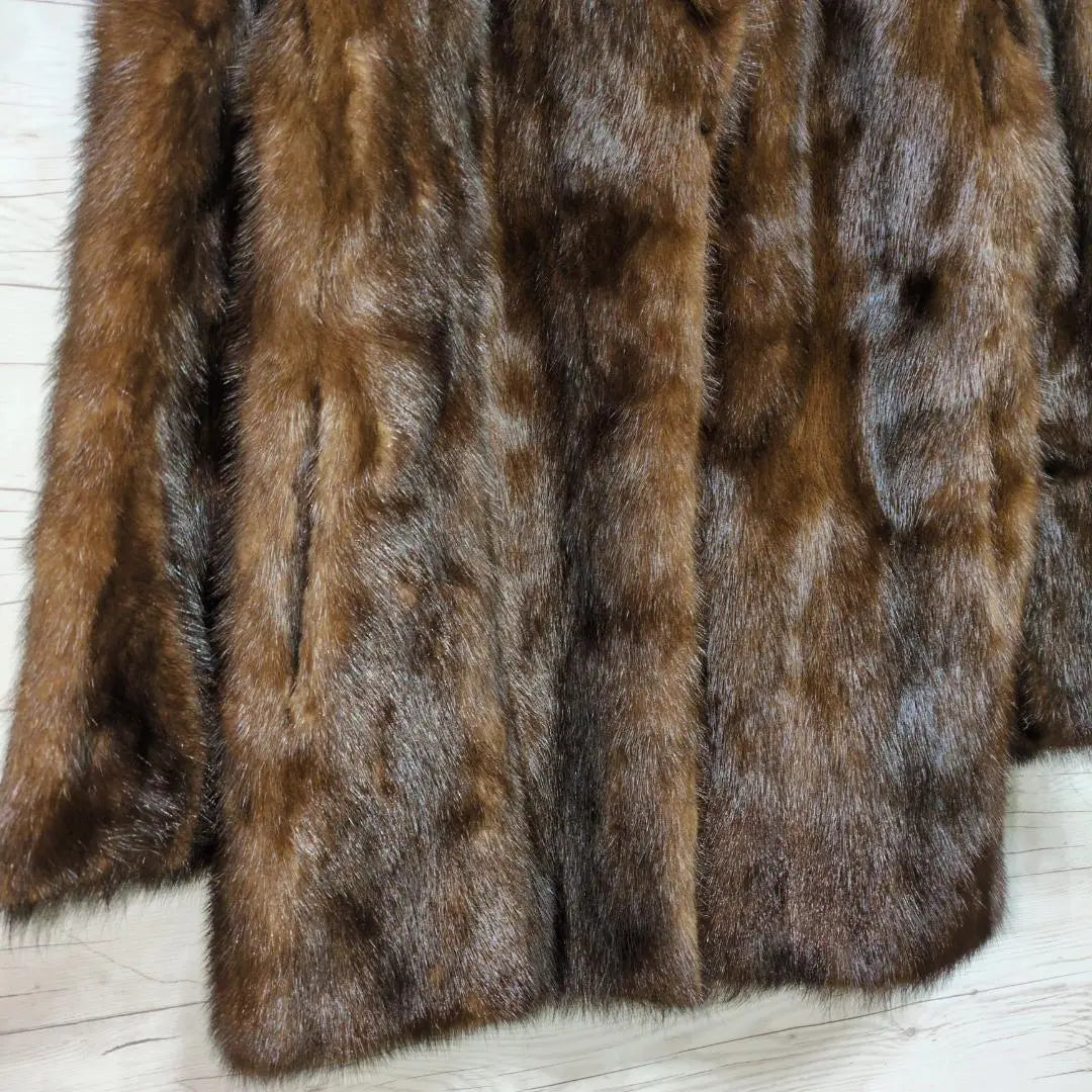 ✨ Beautiful goods ✨ Mink coat main fur real fur coat Glossy and high quality dark brown brown