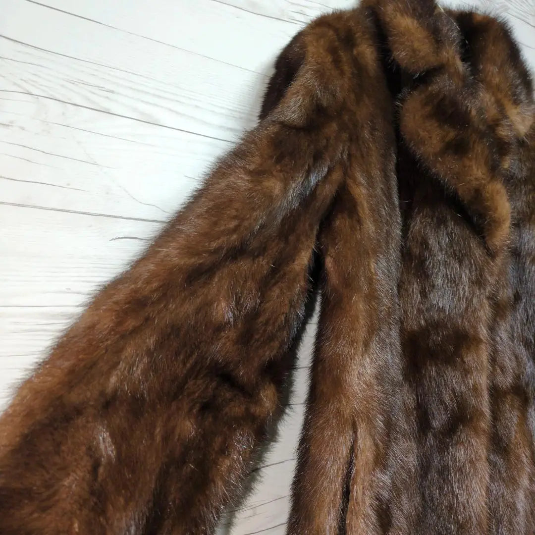 ✨ Beautiful goods ✨ Mink coat main fur real fur coat Glossy and high quality dark brown brown