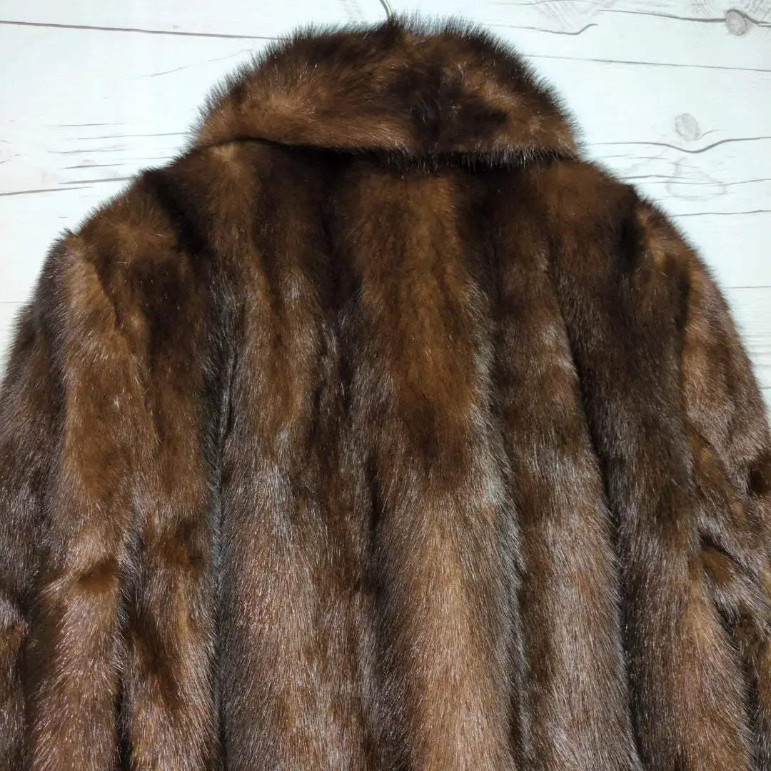 ✨ Beautiful goods ✨ Mink coat main fur real fur coat Glossy and high quality dark brown brown