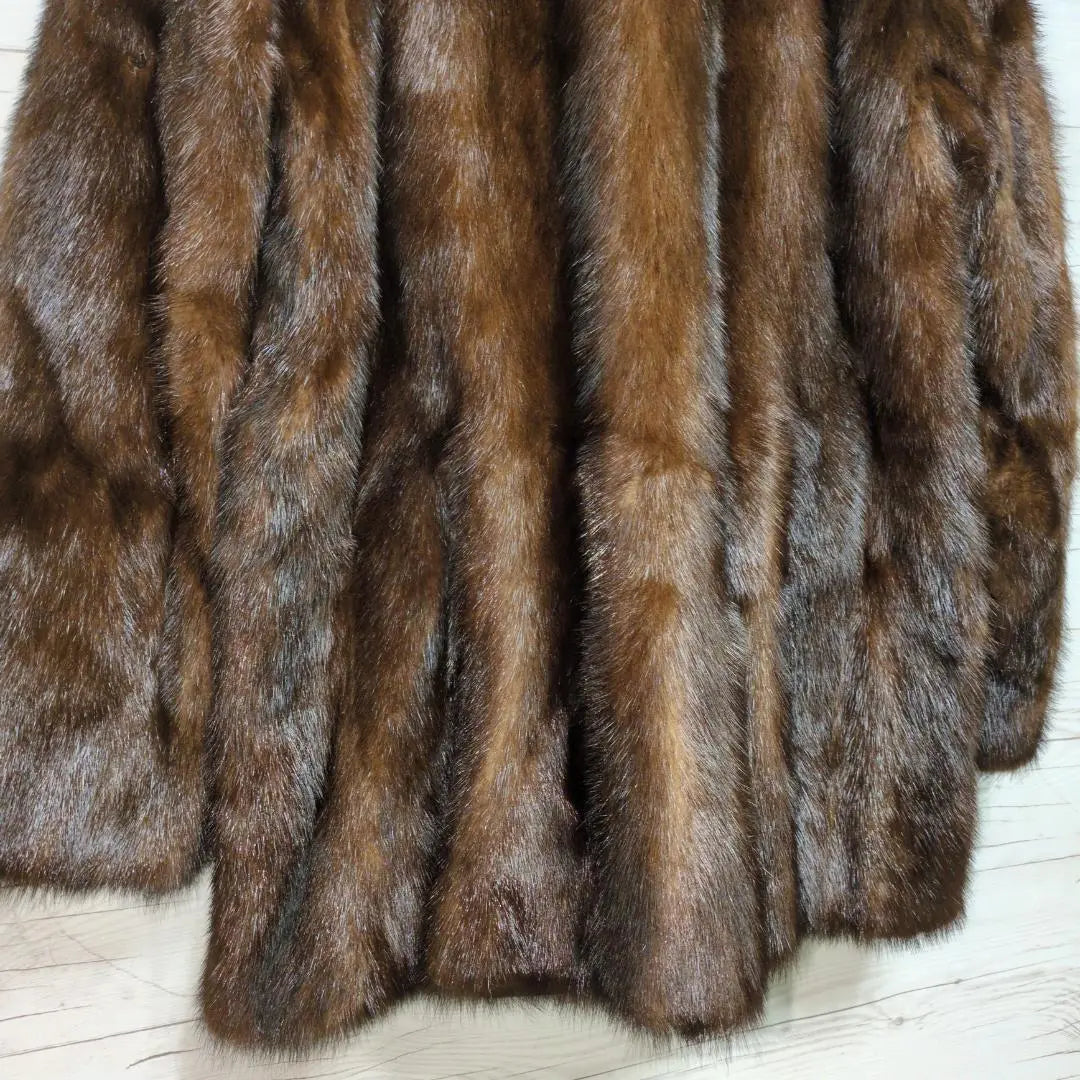 ✨ Beautiful goods ✨ Mink coat main fur real fur coat Glossy and high quality dark brown brown