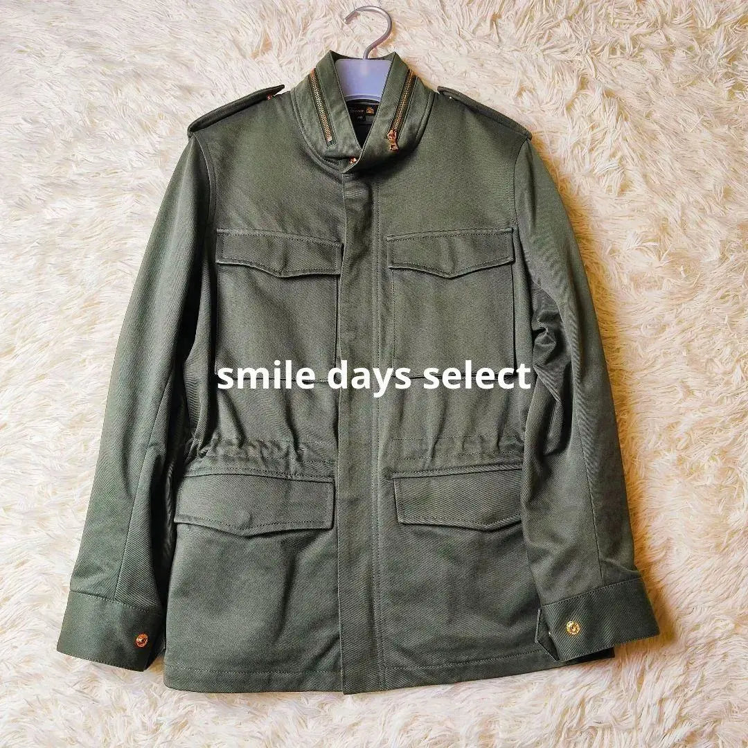 Chaqueta militar con etiqueta verde Glower