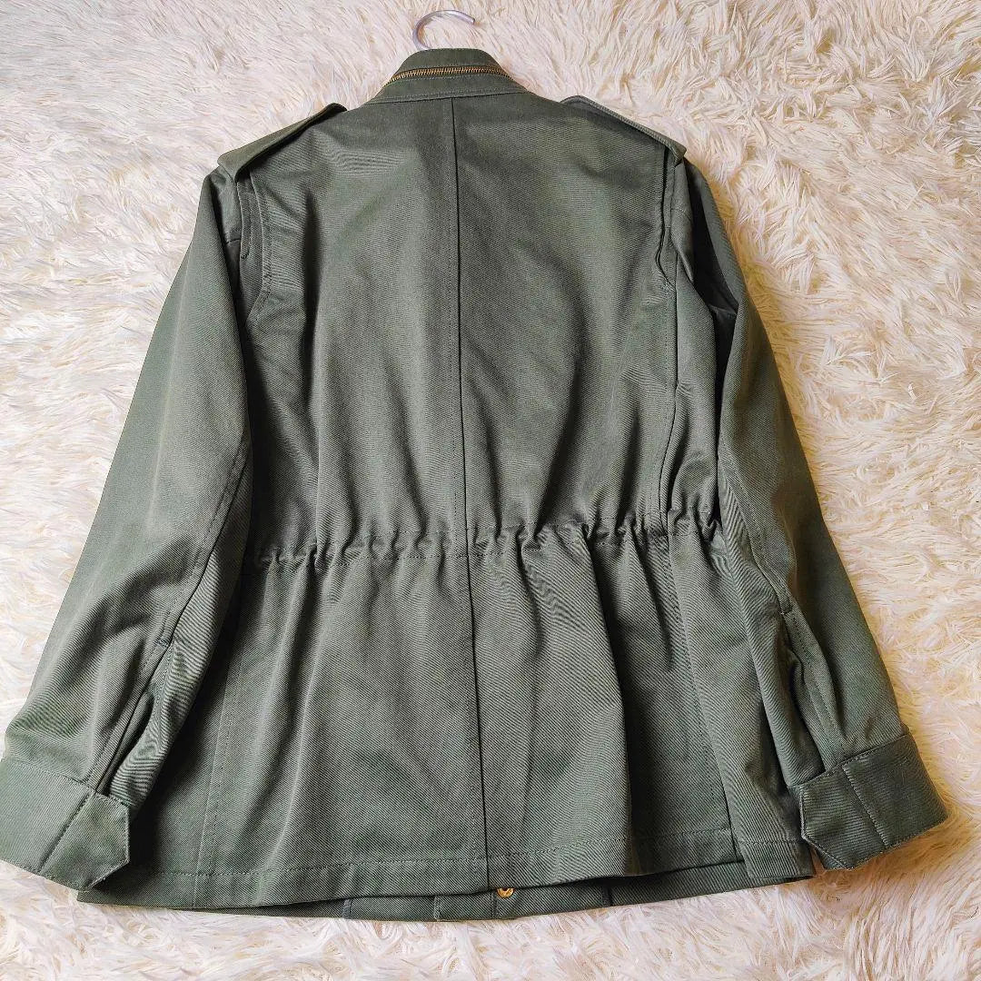 Chaqueta militar con etiqueta verde Glower